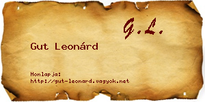 Gut Leonárd névjegykártya